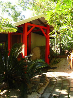 The entrance